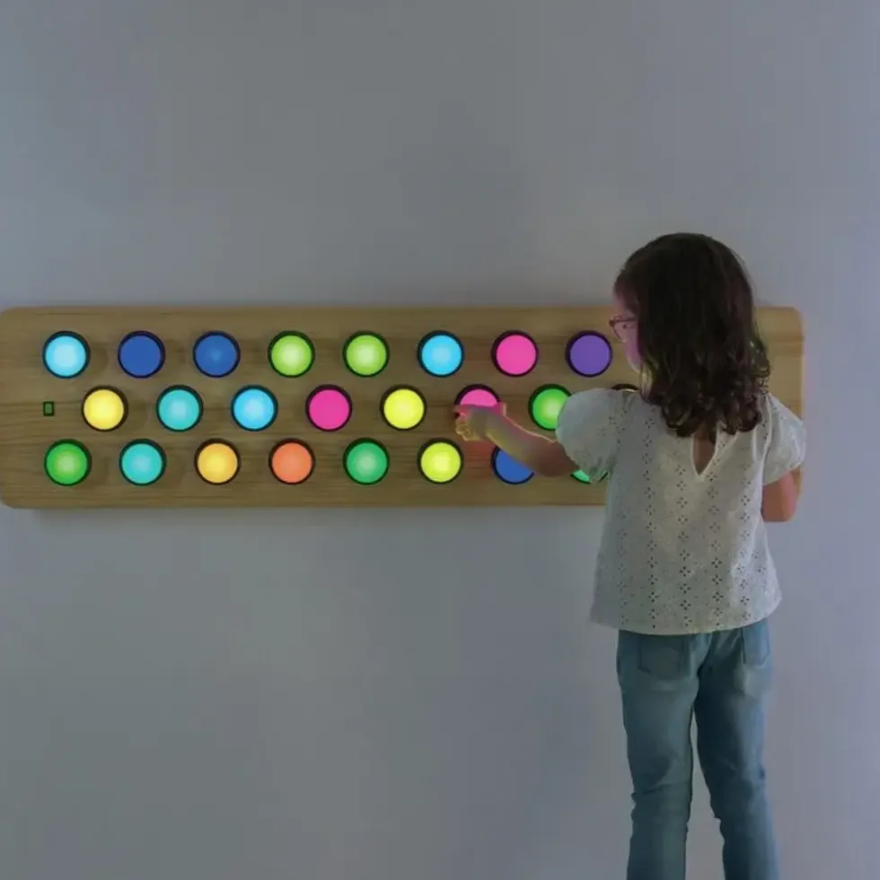 Aktivitetstavle med roterbare LED- lys