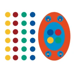 Asfaltmaling Twister med Spillbrett