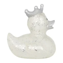 Badeand Glitter med krone | Sølv
