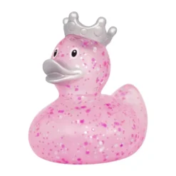 Badeand Glitter med krone | Rosa