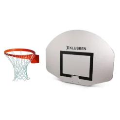 Basketballkurv med nett og plate