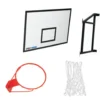 Basketballsett med kurv, nettog plate