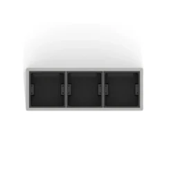 Blomsterkasse i perforert metall 124 cm