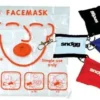 Facemask med nøkkelring
