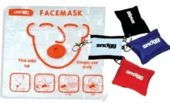 Facemask med nøkkelring