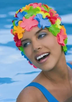 Fashy badehette med blomster