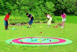 Gigantisk mål til kasteleker og golf