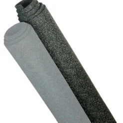 Gulvbelegg Everroll 6 mm svart/grå