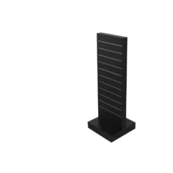 Gulvgondol 2-sidet rillepanel | Svart