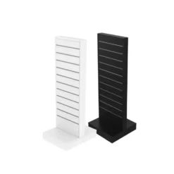 Gulvgondol 2-sidet rillepanel | Svart