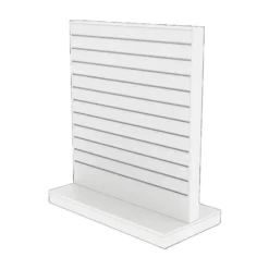 Gulvgondol 2-sidet rillepanel | Hvit
