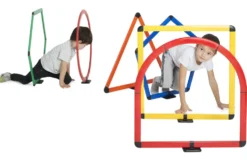 Hindersett med geometriske former
