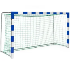 Håndballmål 300x160cm blå/sølv