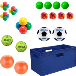 Kasse med 30 baller