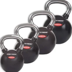 Kettlebells Gummiert Glatt kromhåndtak