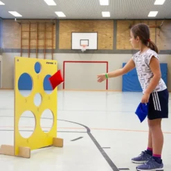 Målvegg med erteposer