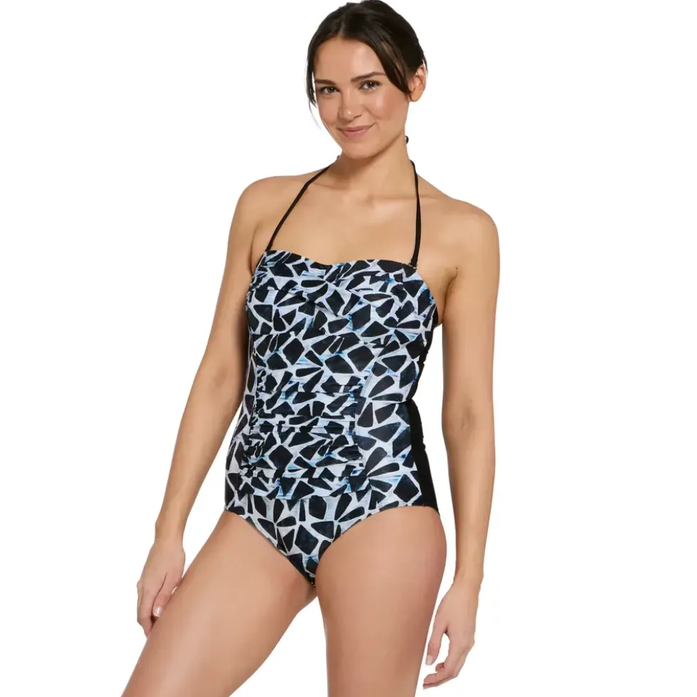 Moonstone Ruched Bandeau Badedrakt EU36