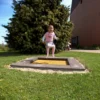 Nedfelt trampoline Kindergarten