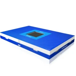 Nedsprangsmatte med trampoline