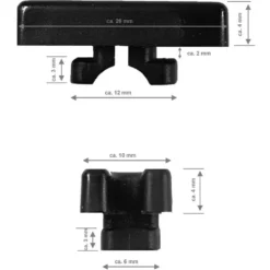 Nettkrok plast | 10 stk