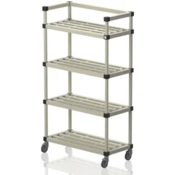 Oppbevaringshylle med hjul | Beige