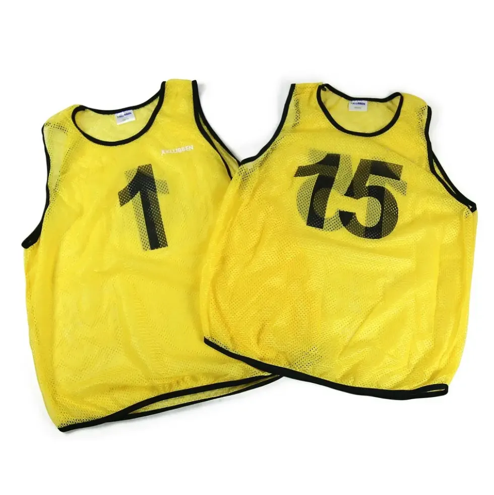 Overtrekksvester med tall 1-15
