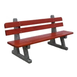 Parkbenk med rygg 2 m