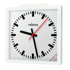 Peweta radiostyrt veggklokke 50x50
