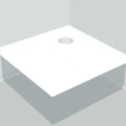 Plattform til boblerør kvadrat