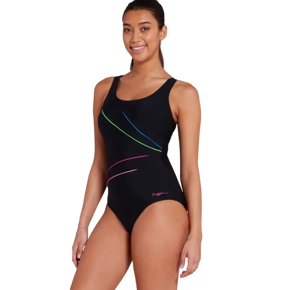 Prism Geo Adj. Scoopback Badedrakt EU36