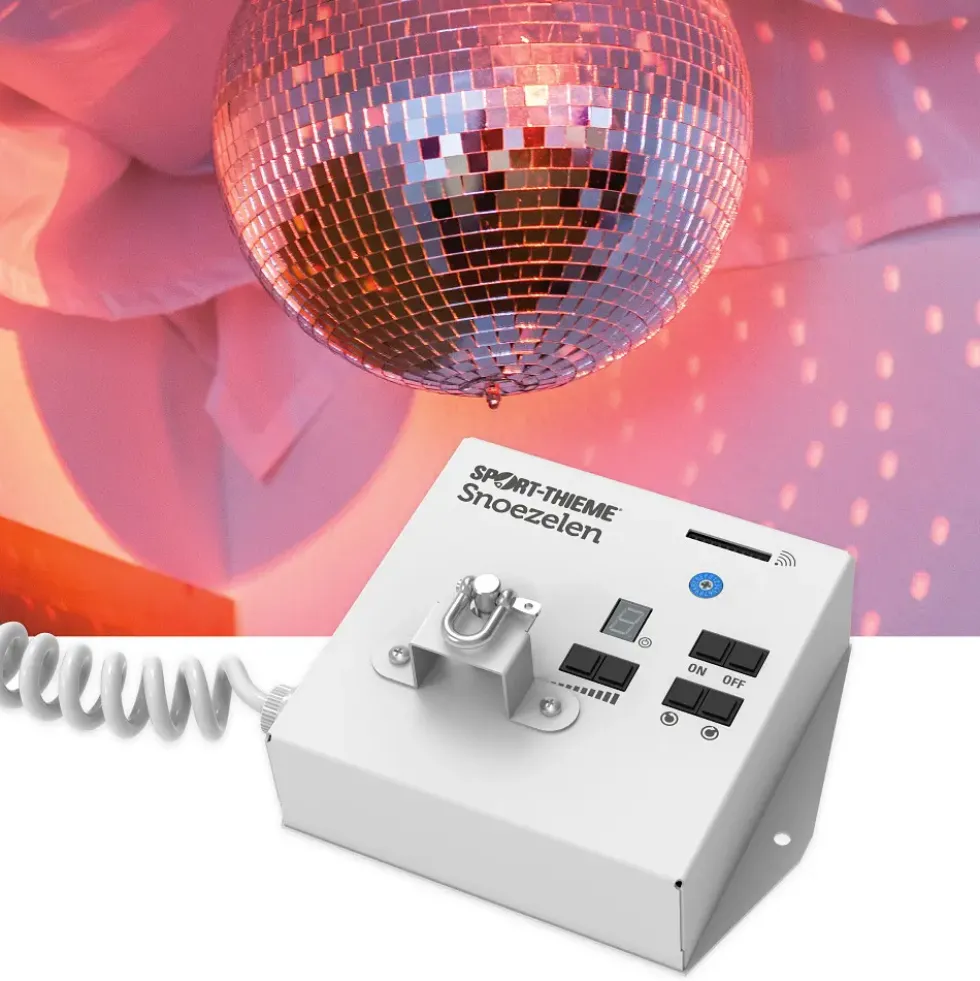 Regulerbar motor til speilball