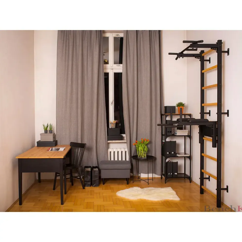 Ribbevegg BenchK 230 Svart
