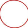 Rokkering Hula Hoop 65 cm Rød