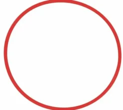 Rokkering Hula Hoop 65 cm Rød