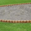 Sandkassekant stående kubb