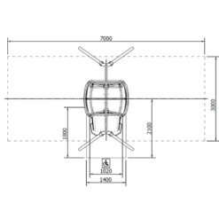Saturn rullestolhuske XXL