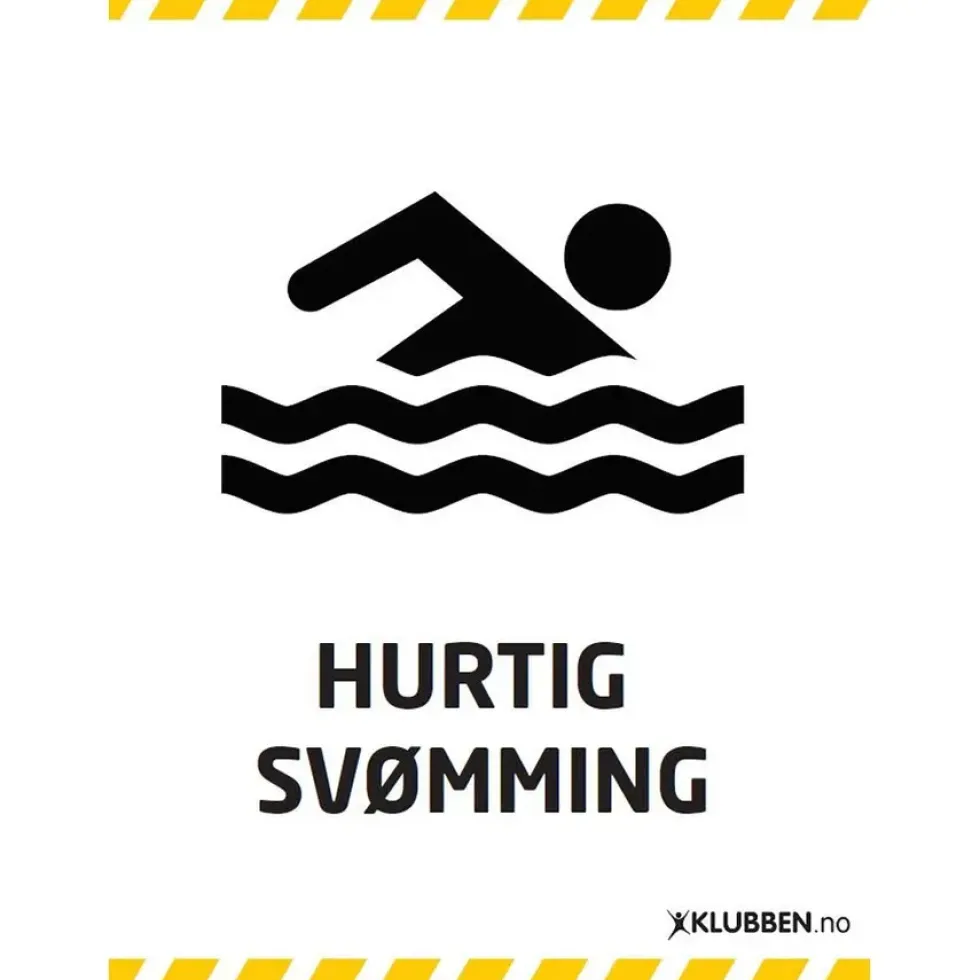 Skilt A3 - Hurtigsvømming
