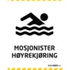 Skilt A3 - Mosjonister - Høyrekjøring
