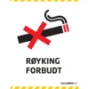 Skilt A3 - Røyking forbudt