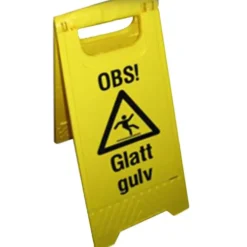 Skilt flyttbart med tekst - Glatt Gulv