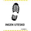 Skilt A3 - Ingen utesko