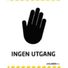 Skilt A3 - Ingen utgang