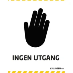 Skilt A3 - Ingen utgang