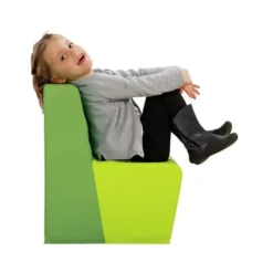 Skumstol rett – H: 32 cm - Hvit