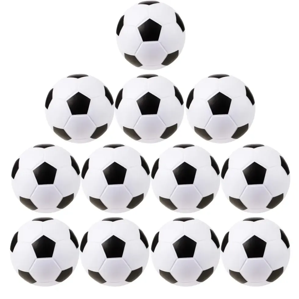Softball PU-skum 20 cm svart/hvit (12)