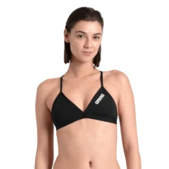 Solid Tie Back Bikini Topp 30
