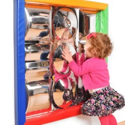 Speil med polstret ramme