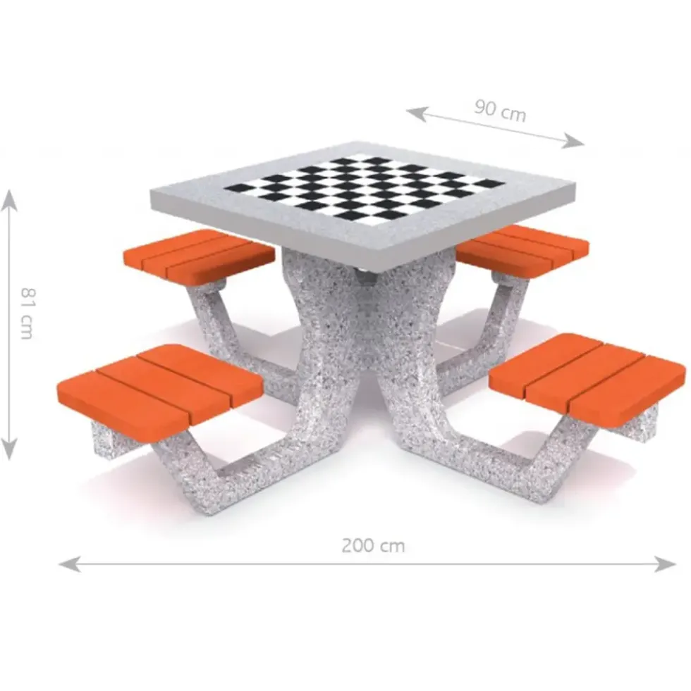 Spillbord | Sjakkbord i betong