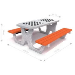 Spillbord | Sjakkbord i betong