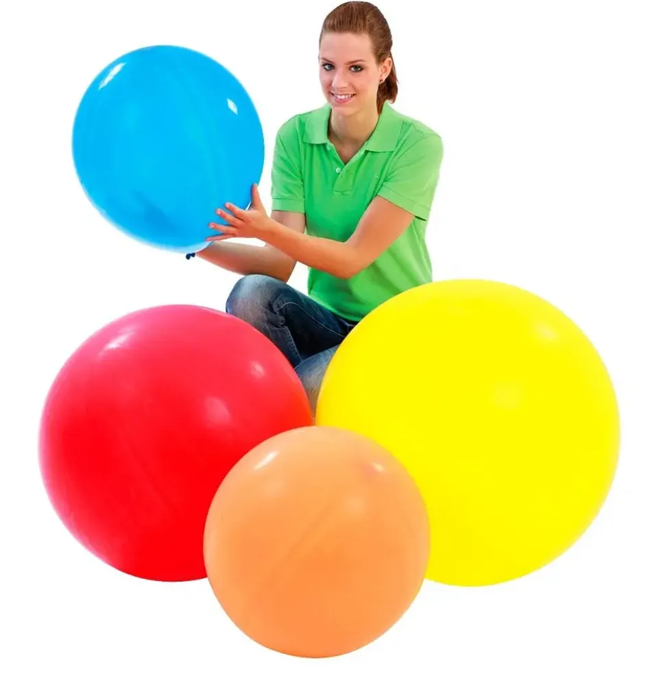 Store ballonger i naturlateks 45 cm